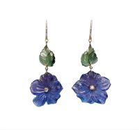 lisa nik flower earrings by lisa nik