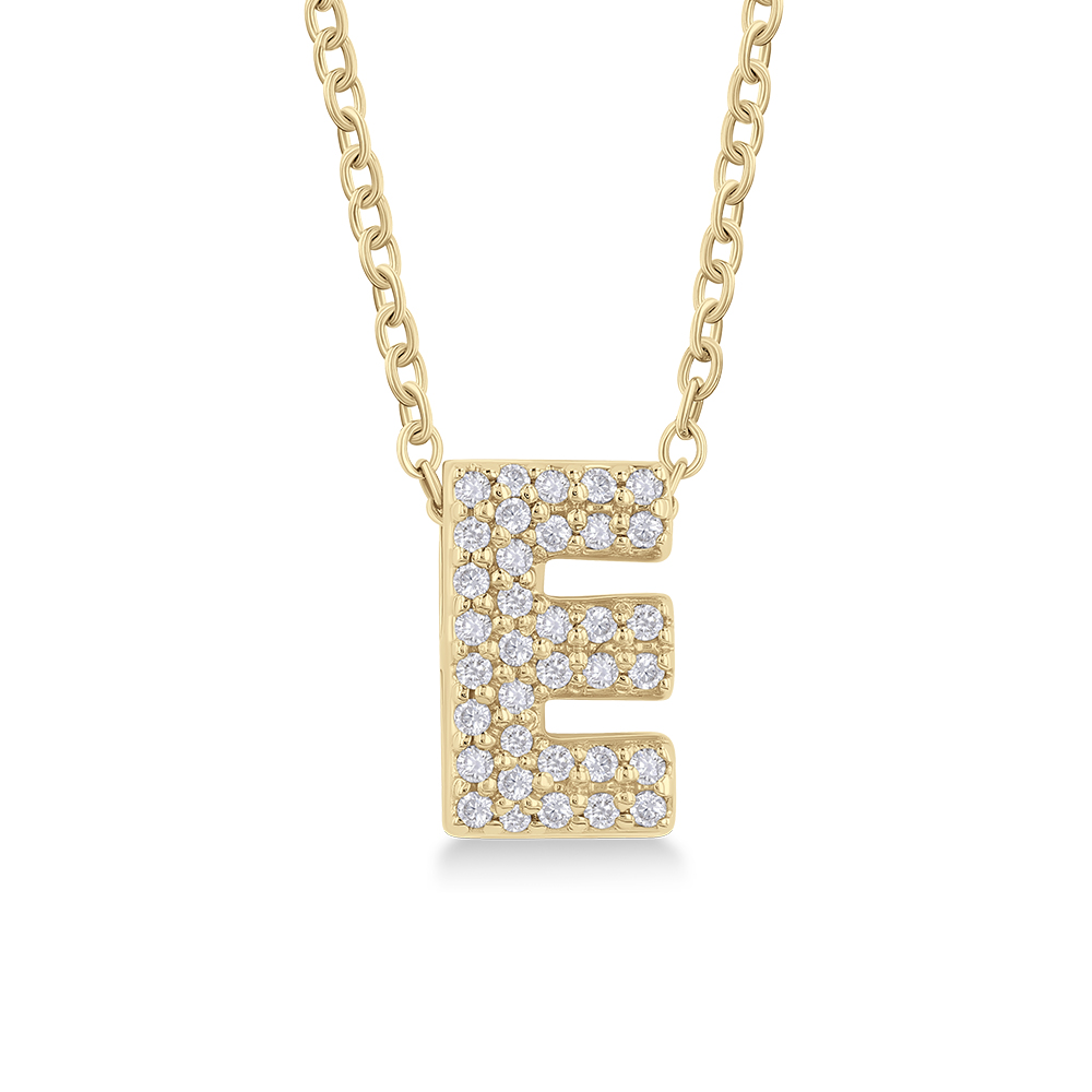 E Initial Necklace