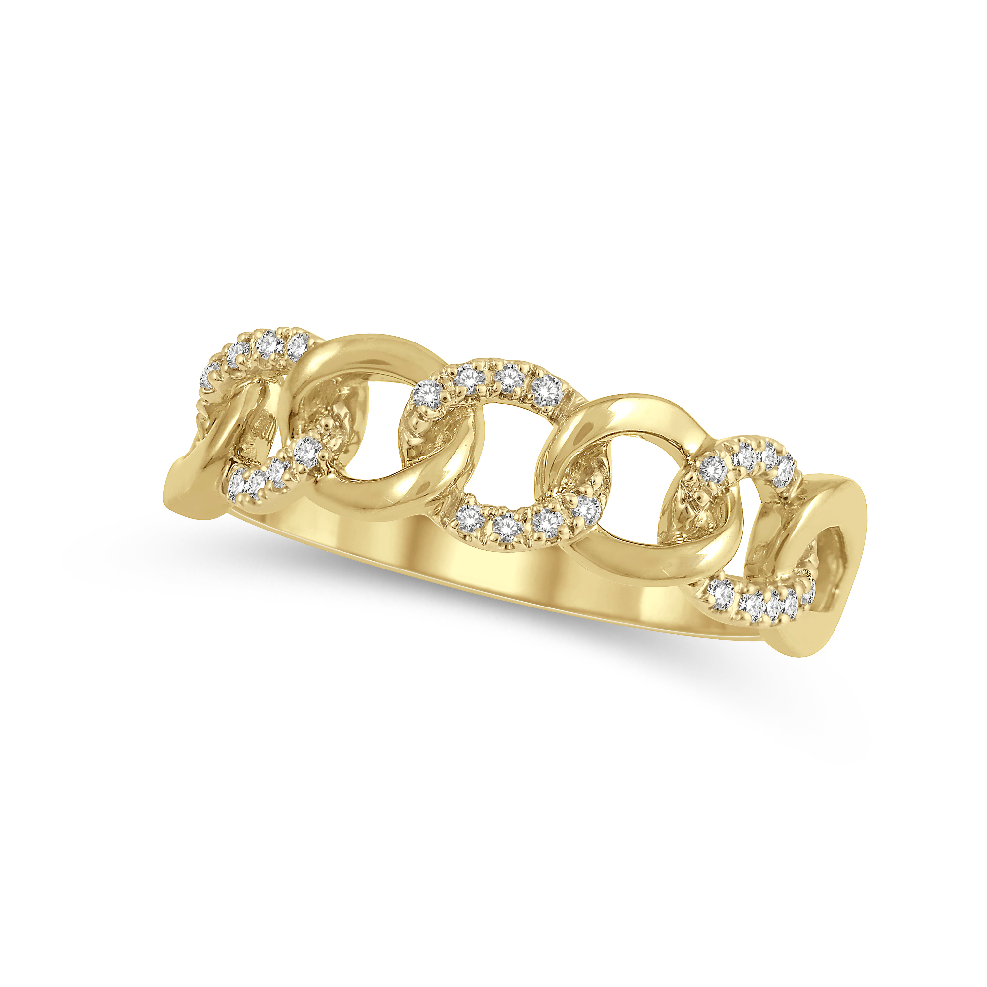 Diamond Curb Chain Ring