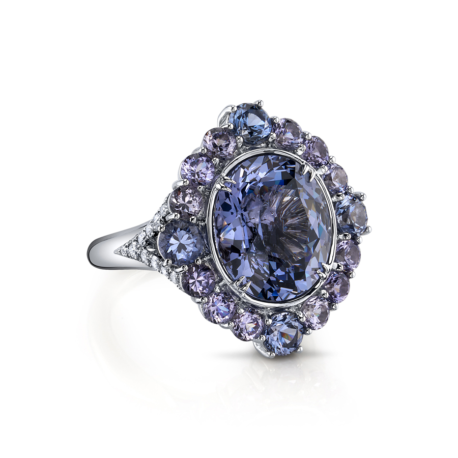 Lavendar Spinel Ring