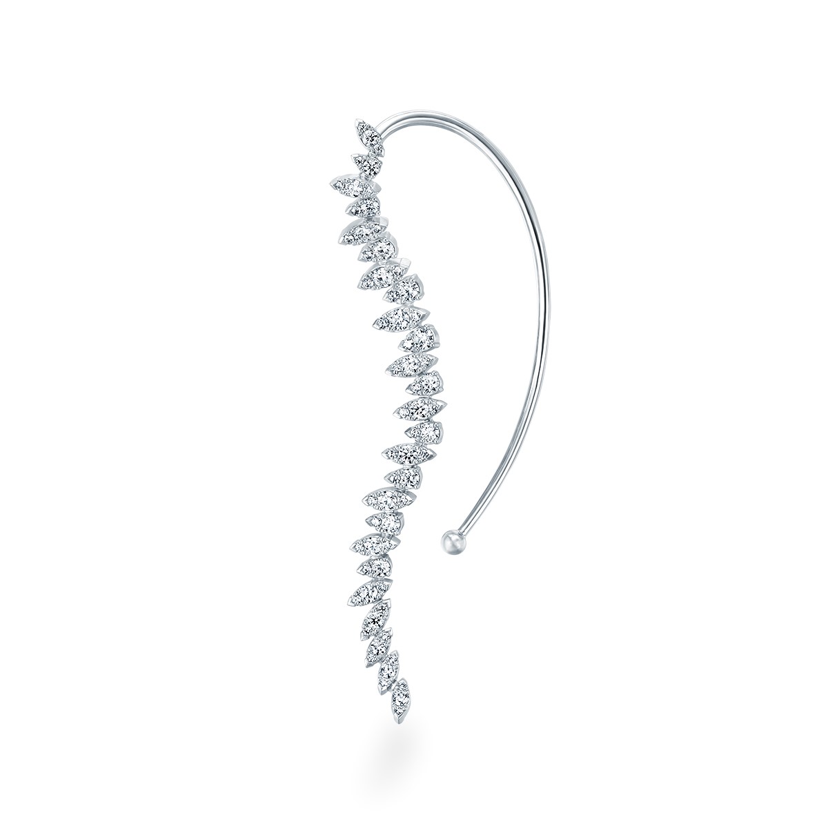 Twisted Dewdrop Ear Cuff