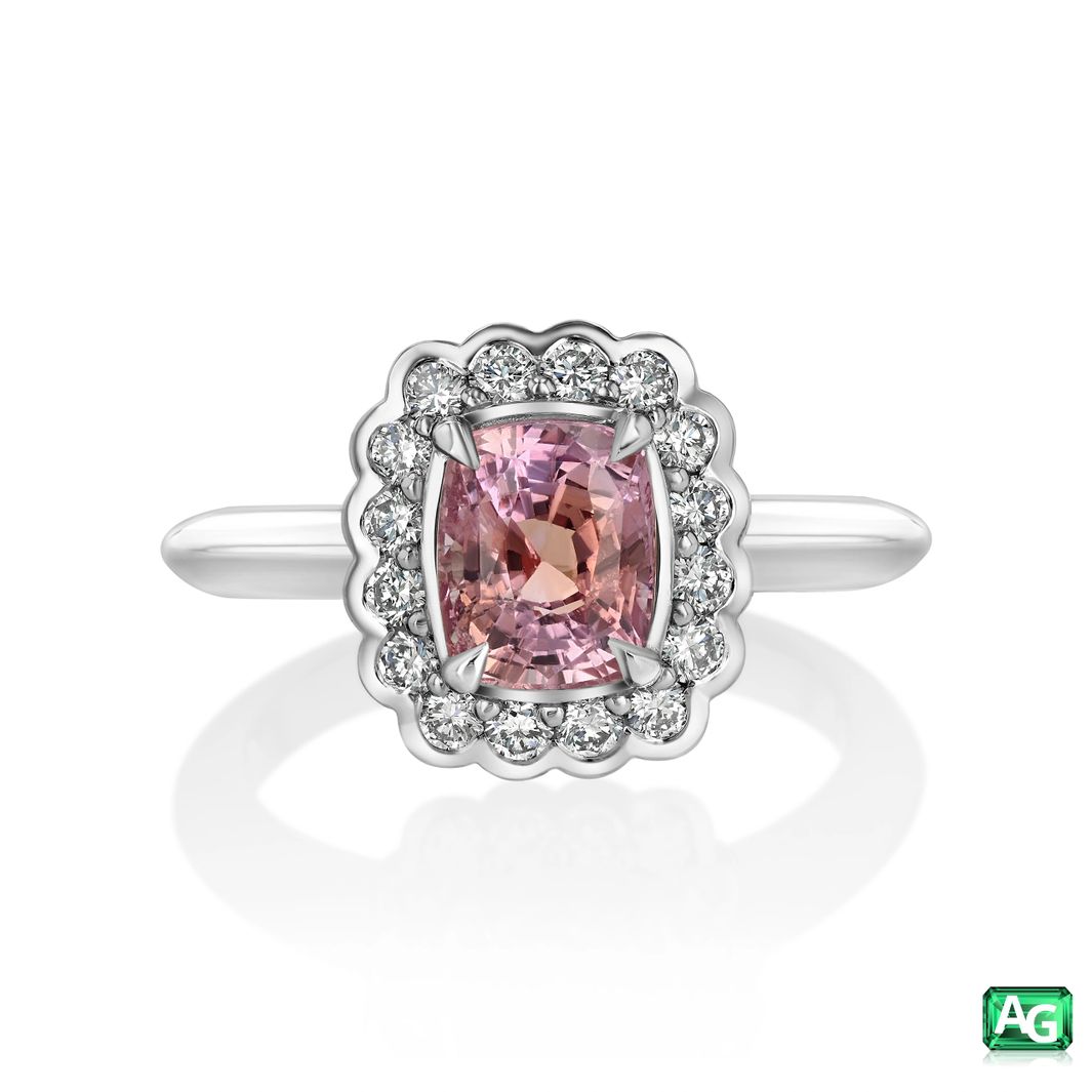 Pink Padparadscha Ring