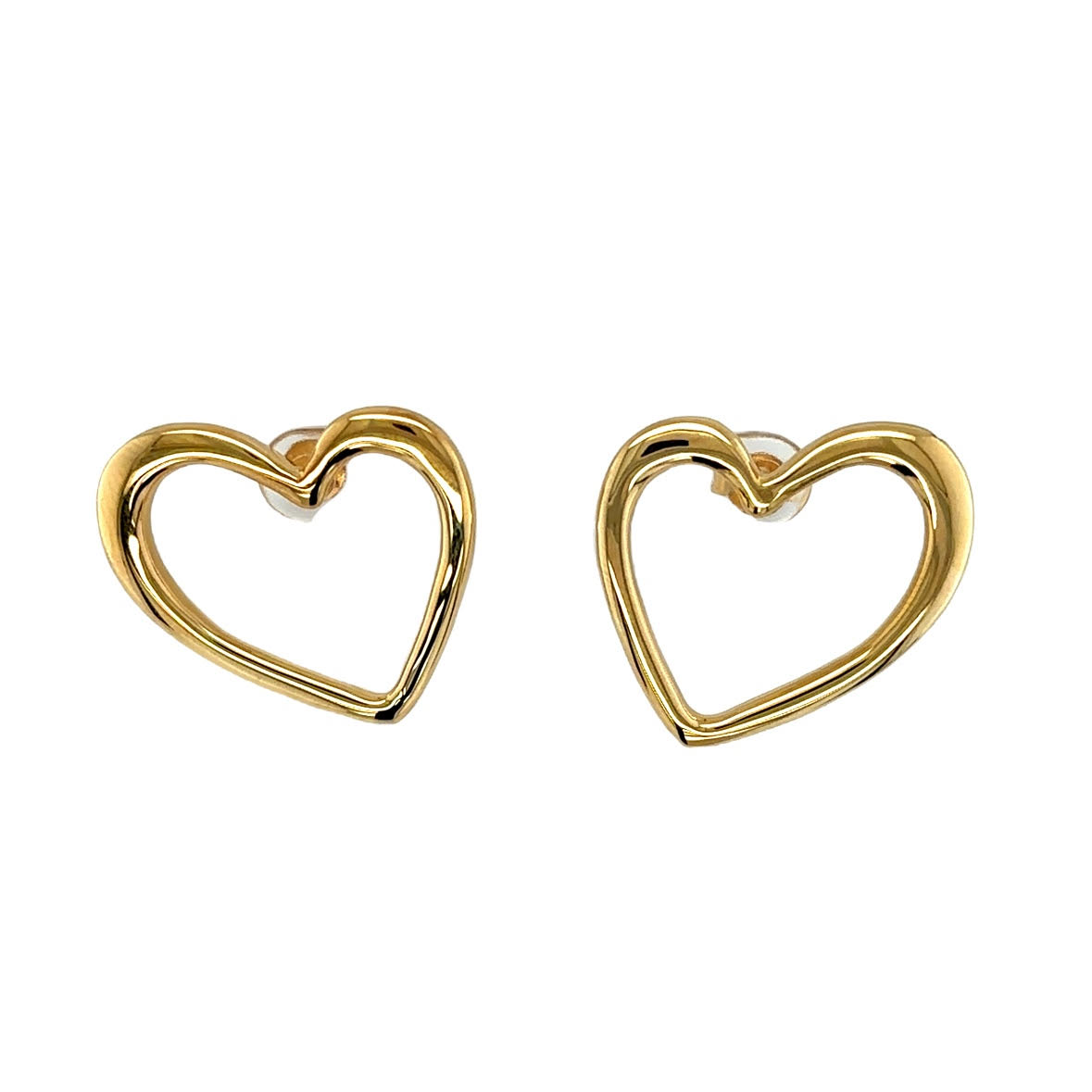 Gold Heart Earrings