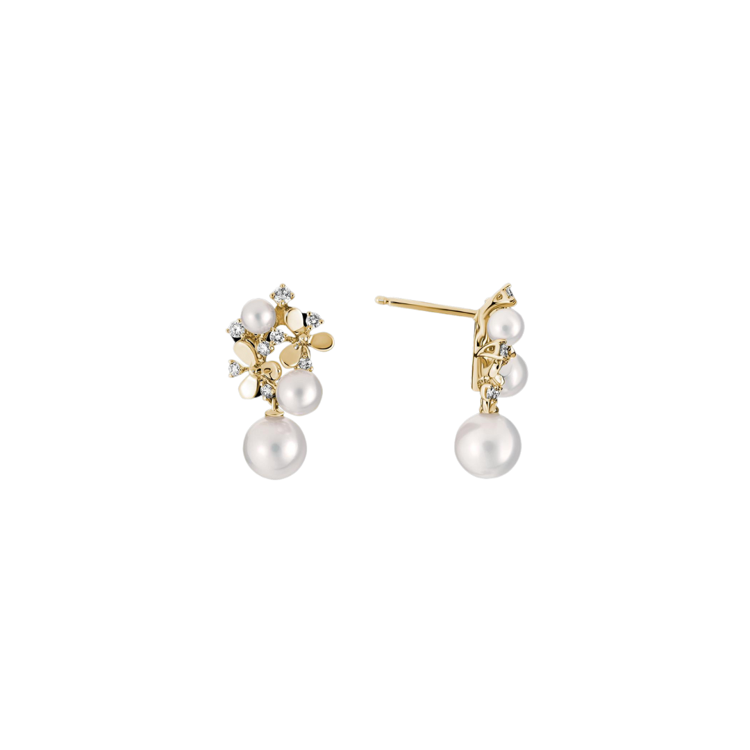 Floral Pearl Earrings